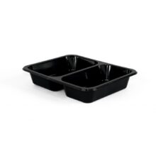 Verschlussbecher schwarz – zweiteilig 227x178x50 600 Stk