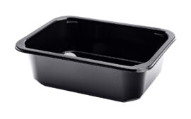 Verschlussschale schwarz – einteilig 187x137x25 1200 Stk